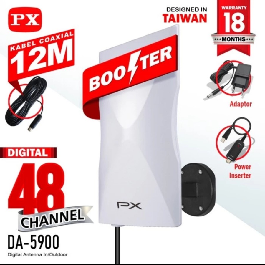 ANTENA TV Digital Indoor Outdoor/PX DA-5900B Booster Antene PX DA 5900