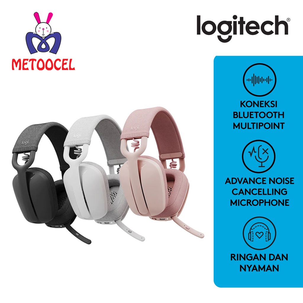 Logitech Headset Bluetooth Zone Vibe 100 Headphone Wireless