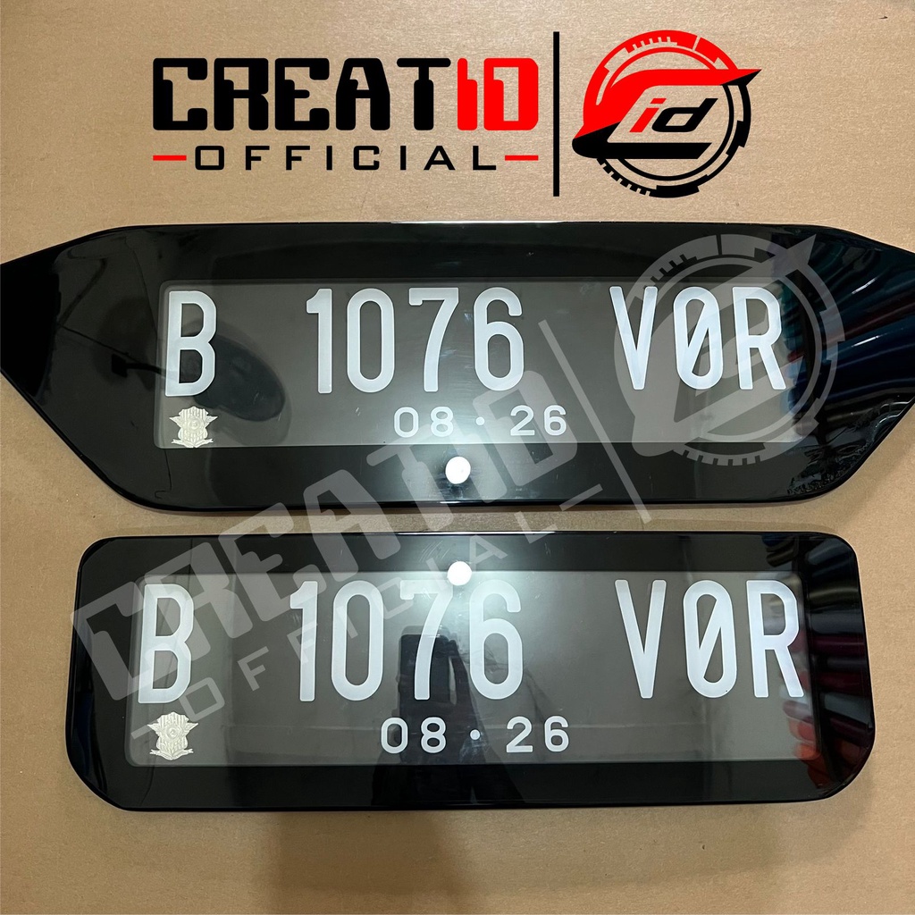 Custom Plat Nomor Mobil Akrilik Cembung