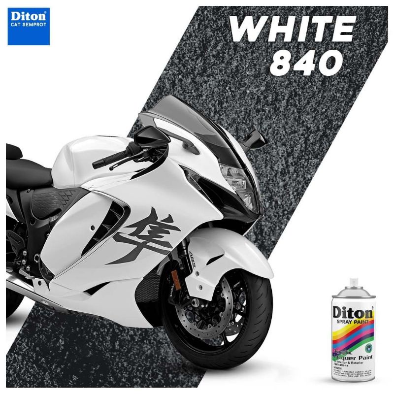 Pilok White Paket 3klg Diton Cat Semprot Sepeda Motor Mobil Velg Helm Perkakas