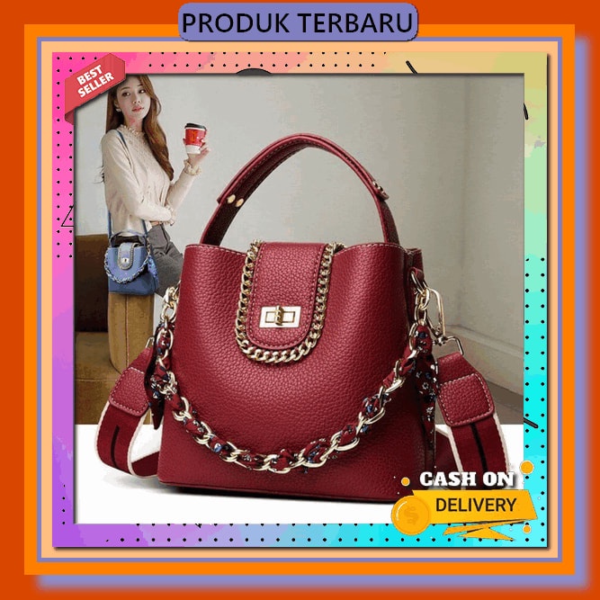 New Produk Tas Wanita Selempang Sling Bag Terbaru Dan Termurah Pocket (Tas Selempang Kanvas Besar Ho