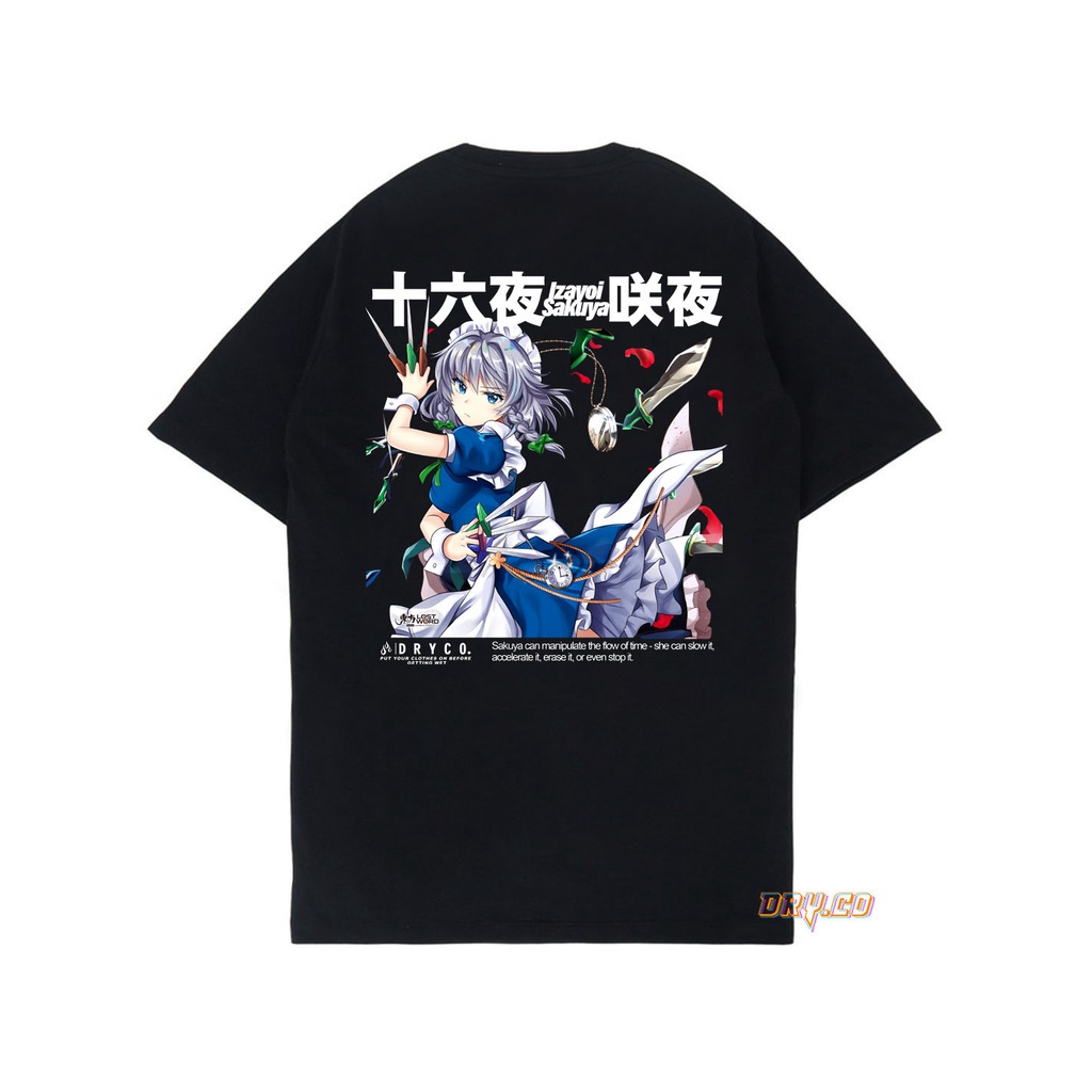 Kaos Sakuya izayoi | T-shirt Game TOUHOU LOSTWORD | Unisex Pria Wanita | dryco