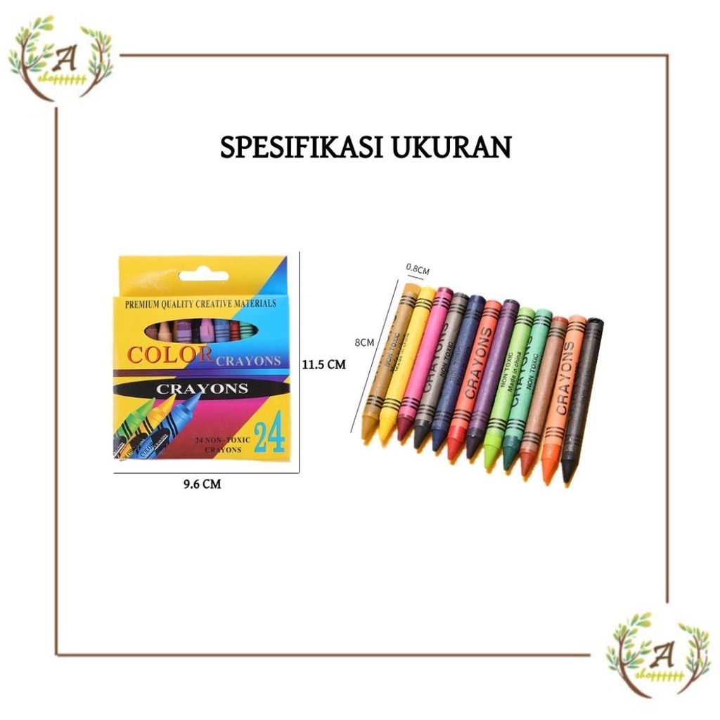

pensil crayon isi 24 warna pensil warna gambar 24 pcs krayon anak murah