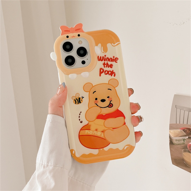 Soft Case Tpu Motif Kartun Beruang / Kue Untuk iPhone 14 13 12 11 Pro Max X Xr Xs Max 7 8 6 6s Plus SE 2020