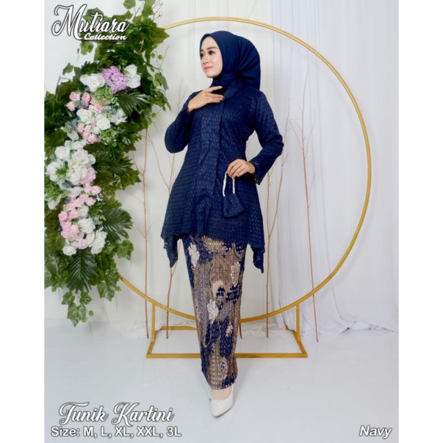 (COD)Tunik Brokat Kartini_Tunik kondangan_Tunik pesta murah_kebaya encim_kebaya kartini