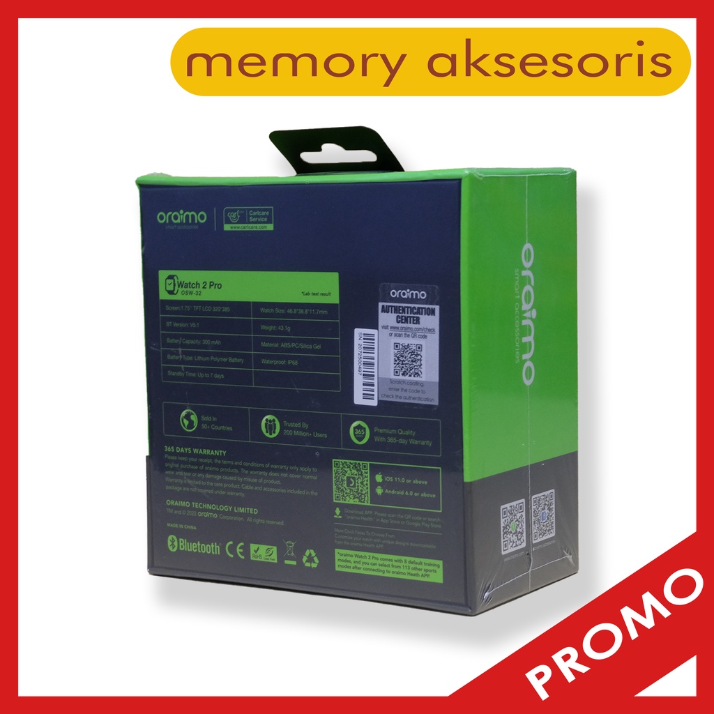 Smart Watch  Oraimo Watch 2 Pro Jam Tangan Pintar OSW-32