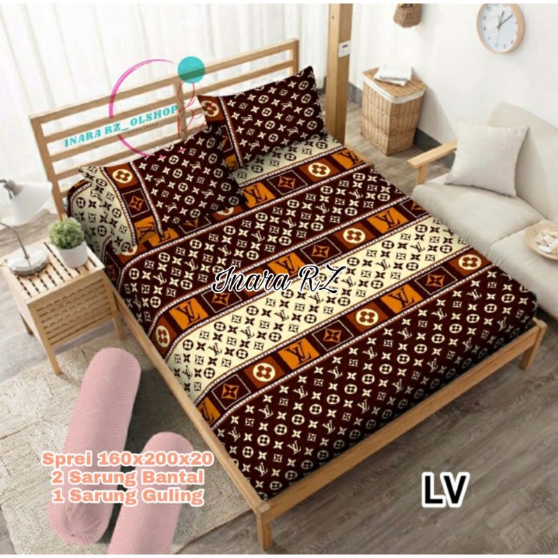 Sprei Murah 160x200 100x200 Seprei motif LV Homemade