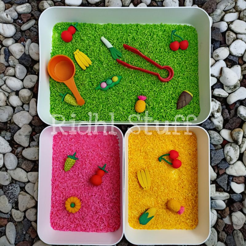 Tray Sensori | Mainan Edukasi | Montessori | Ridhl Stuff