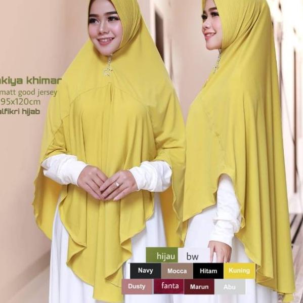 Hijab | Jilbab Syari Jersey Super Adem Tebal Pet Antem | KHIMAR ZAKIYA - mocca