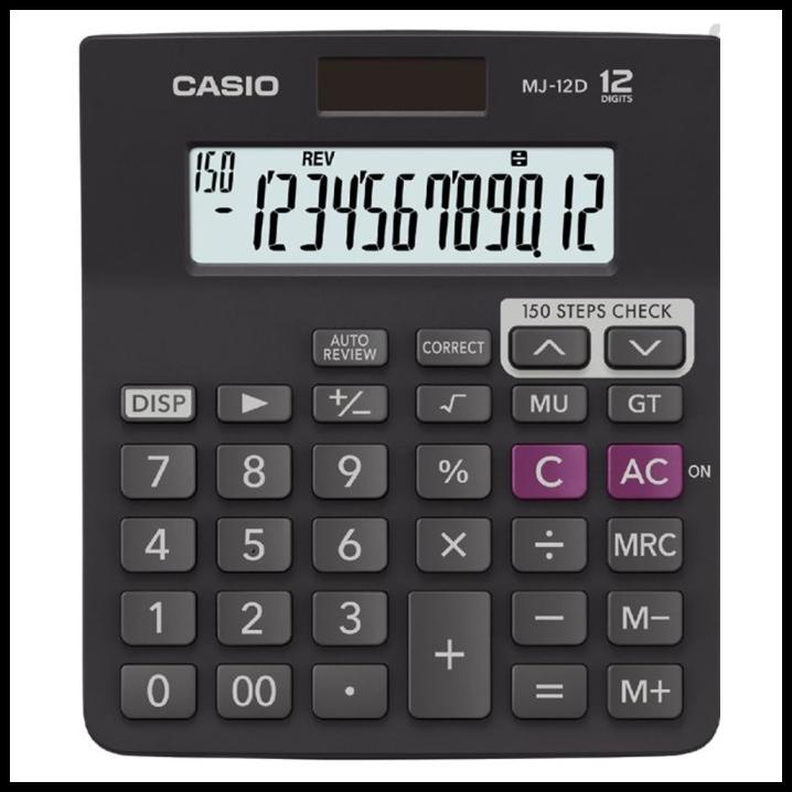 

Casio Check & Correct Calculator Mj12 Da Cek Ulang 12 Digit Dual Power