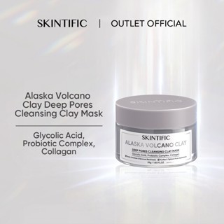 Jual SKINTIFIC Alaska Volcano Clay Mask Deep Pores Cleansing Mud Mask