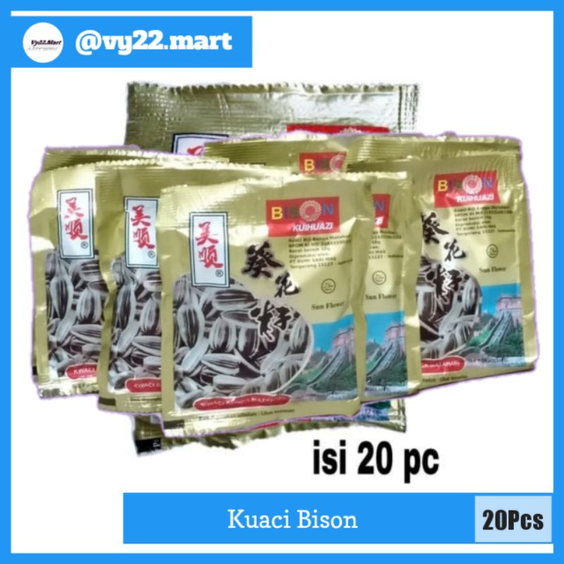 

Kuaci Bison Original Biji Bunga Matahari [20 sachet]