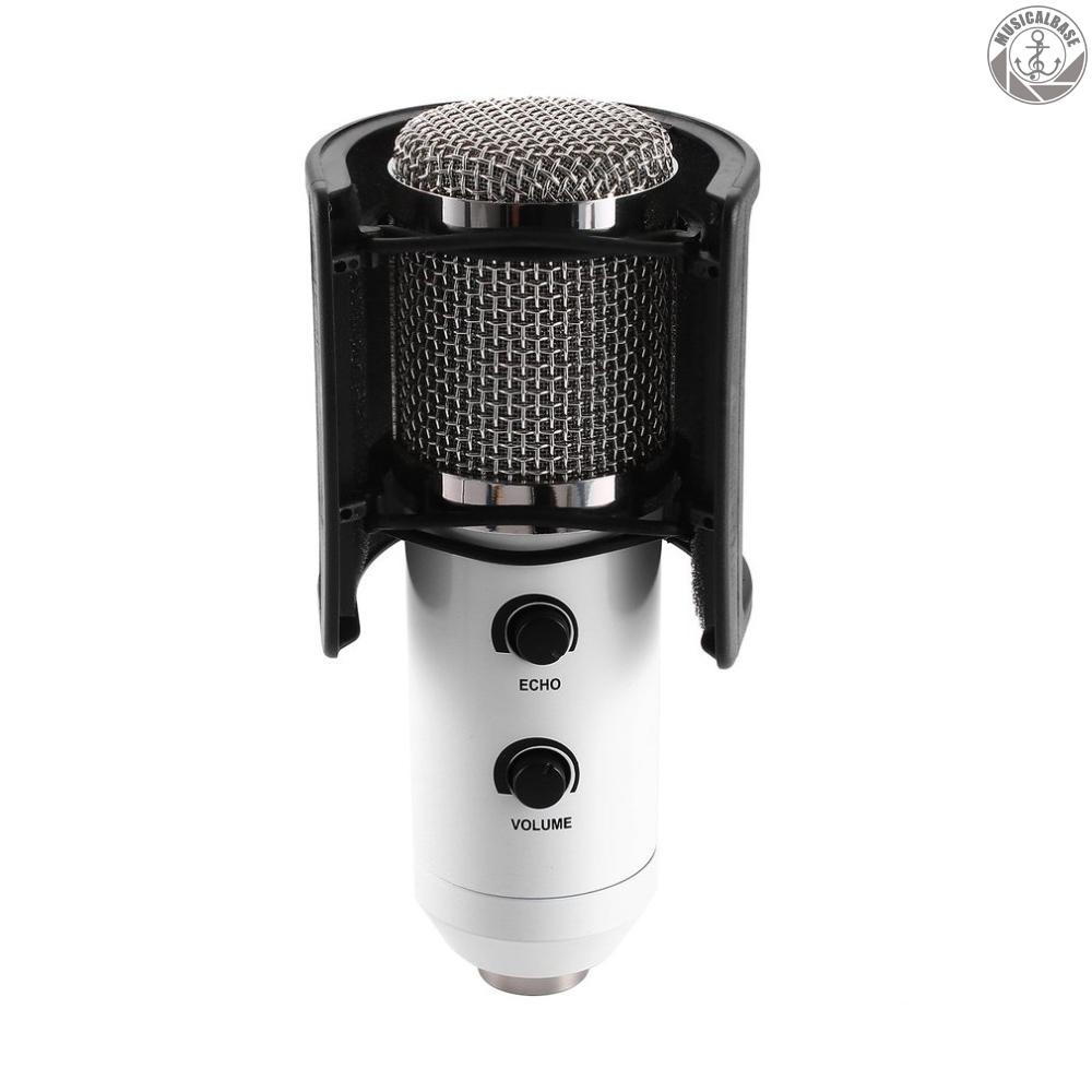 Microphone Pop Filter Professional Metal Microphone Pop Filter Shield Blowout Preventer Net Capacitor Recording Windproof Microphone Anti Noise Net Cover