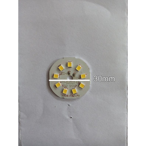 PCB Lampu Led Dc/Mata led Dc Stick (T Bulb) 5w/7w Bm Diameter 30mm