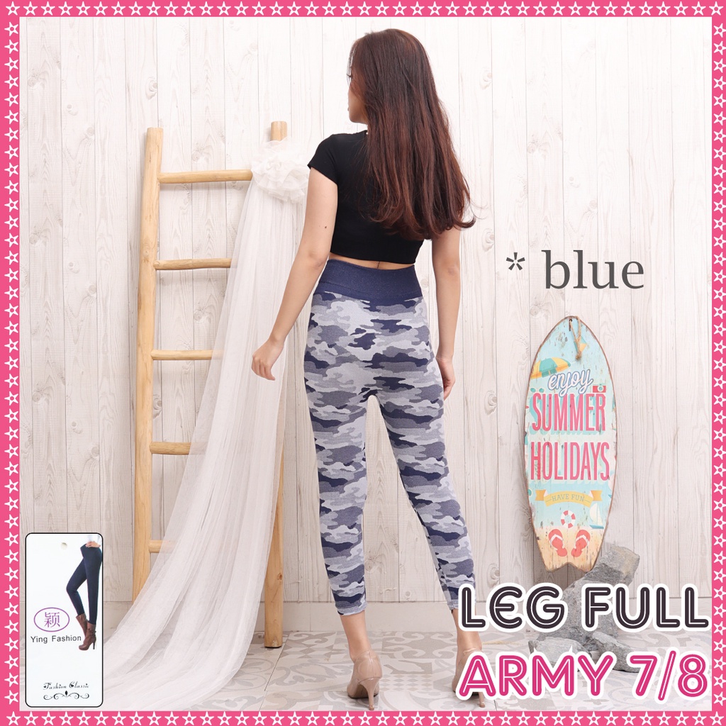 Legging Army PENDEK 7/8 / Leging import wanita / legging army pendek / legging jumbo wanita