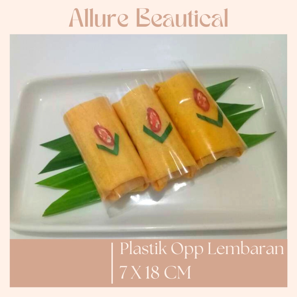 OPP LEMBARAN PLASTIK KUE BASAH LEMPER RISOLES RAGOUT SOSIS SOLO KUE LAPIS