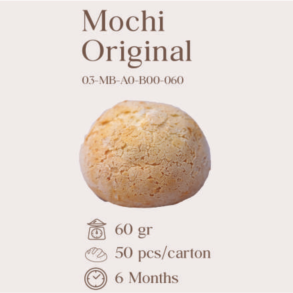 

ORIGINAL MOCHI BREAD FRESH/READY-TO-EAT (KARTON)
