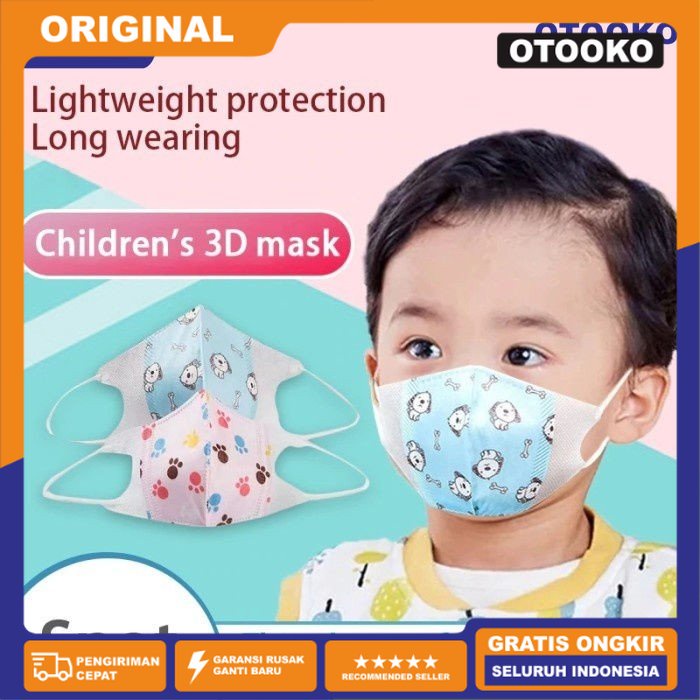 masker duckbill anak 3D 3ply 3 Ply Duck Bill Earloop Kids isi 50 Pcs