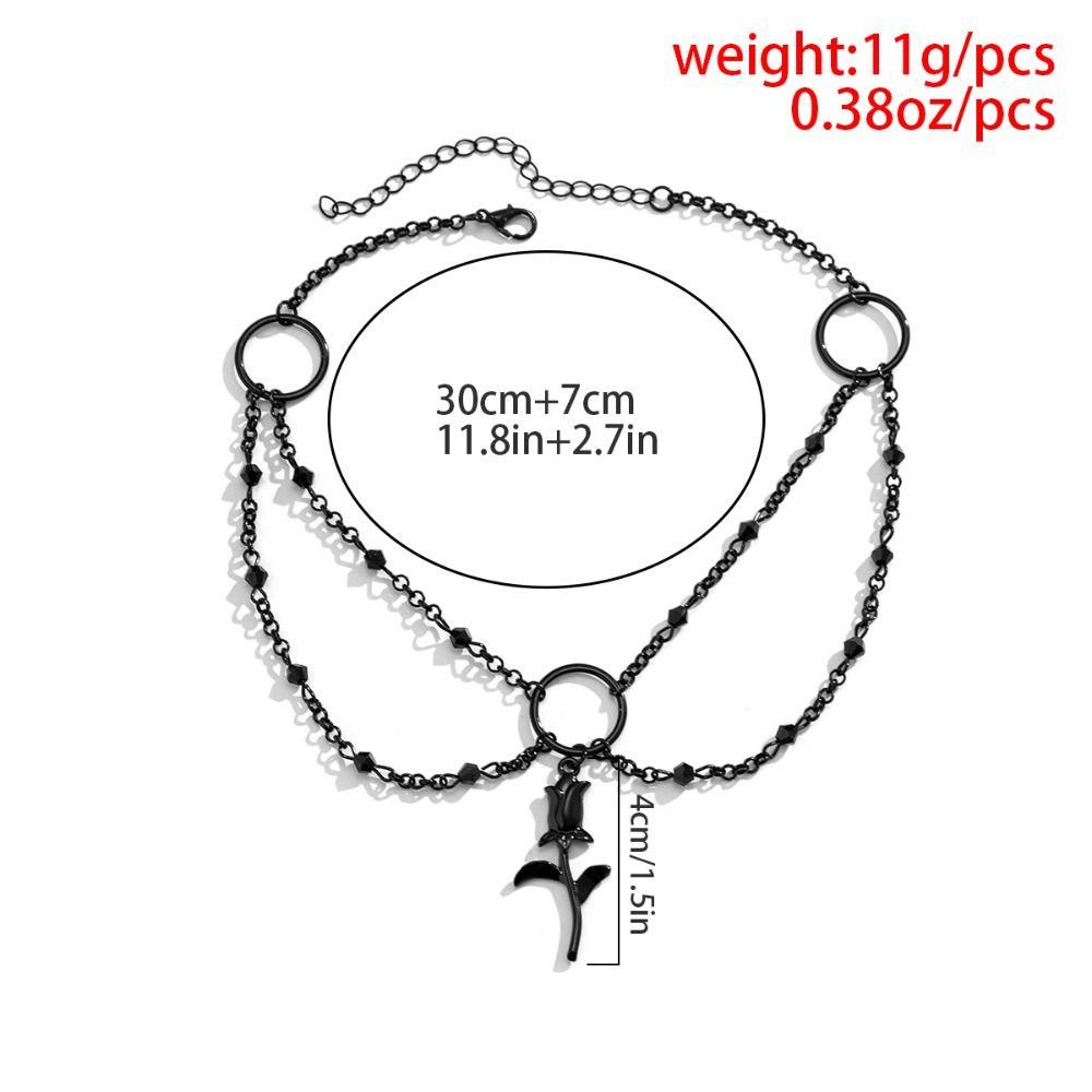 Mxbeauty Baroque Kalung Fashion Vintage All-match Y2K Rose Alloy Wanita Perhiasan Aksesoris Gaya Korea Choker