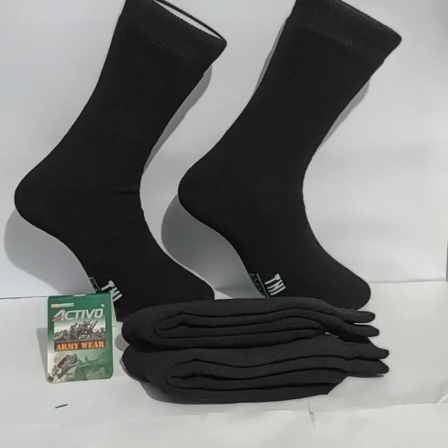 kaos kaki hitam tebal/PDL lusinan - Hitam