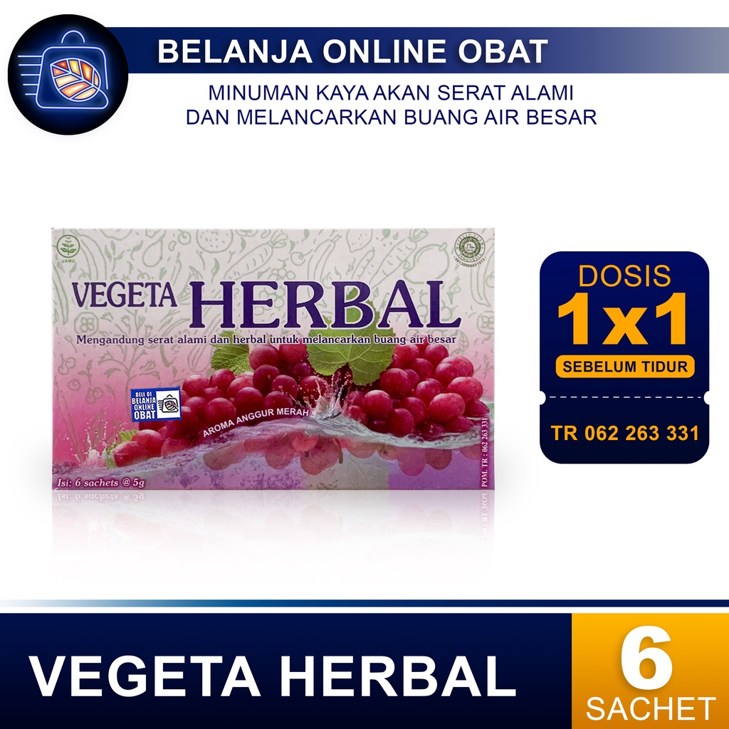 

VEGETA HERBAL RASA ANGGUR // Minuman Kaya Serat Pelancar BAB