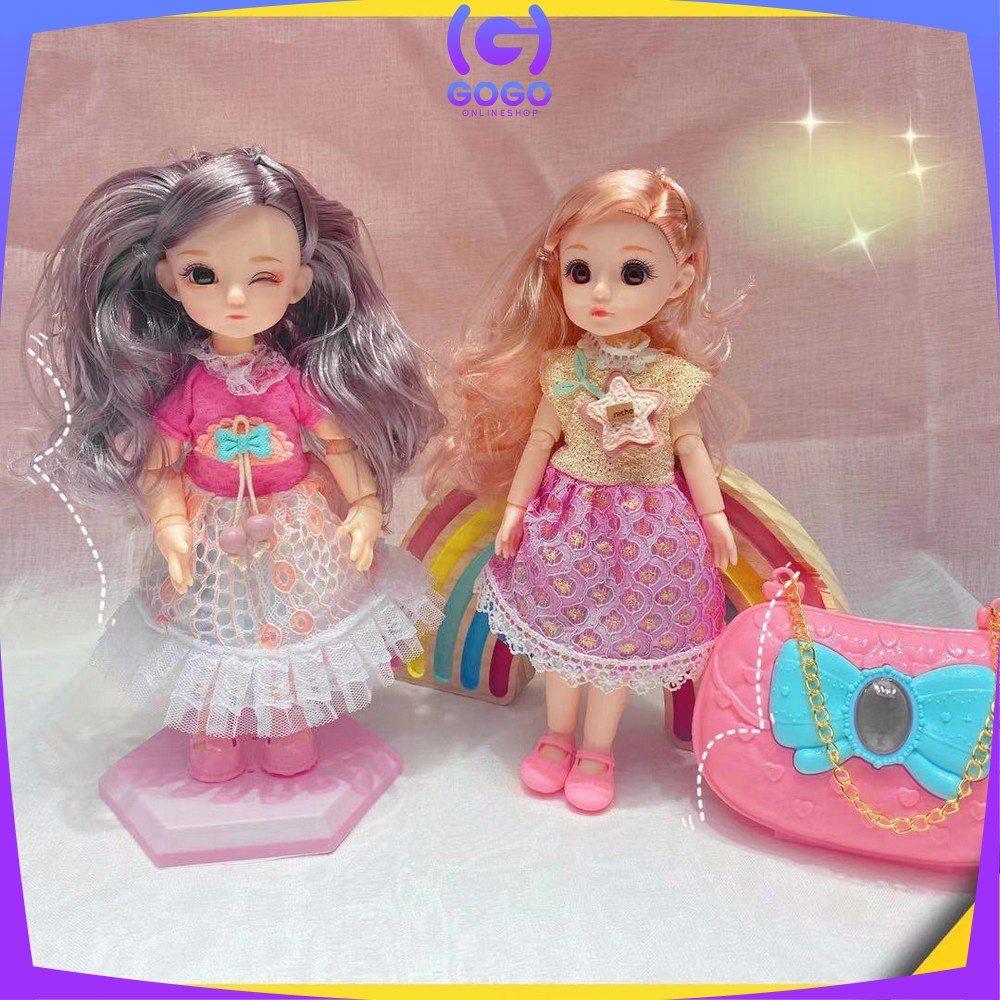 GOGO-M204 Mainan Boneka Anak Perempuan 2IN1 DIY Doll Boneka Princess Dress Boneka Putri Cewek Imut