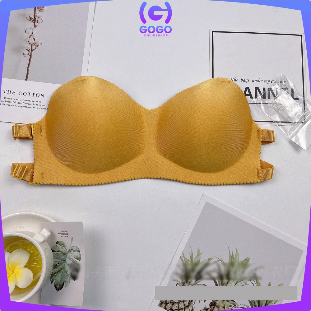 GOGO-P64 P65 Bra Seamless Tanpa Kawat BH Wanita Push Up Bra / Bra Kancing Depan Tanpa Kawat