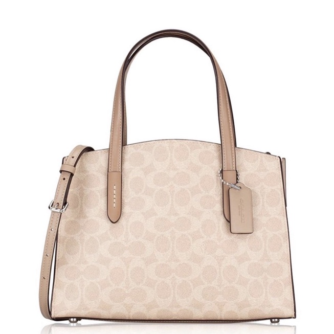 COACH 32749 Signature Charlie 28 Carryall Sand Taupe