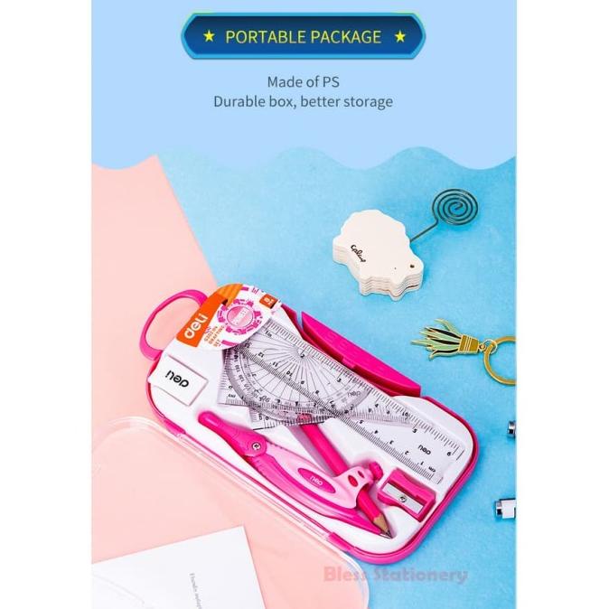 

Sale Deli Jangka penggaris busur sekolah Compass Drafting Set Square Ruler /ALAT TULIS AESTHETIC/ALAT TULIS SEKOLAH/ALAT TULIS SET/ALAT TULIS LENGKAP/ALAT TULIS ANAK/ALAT TULIS LUCU