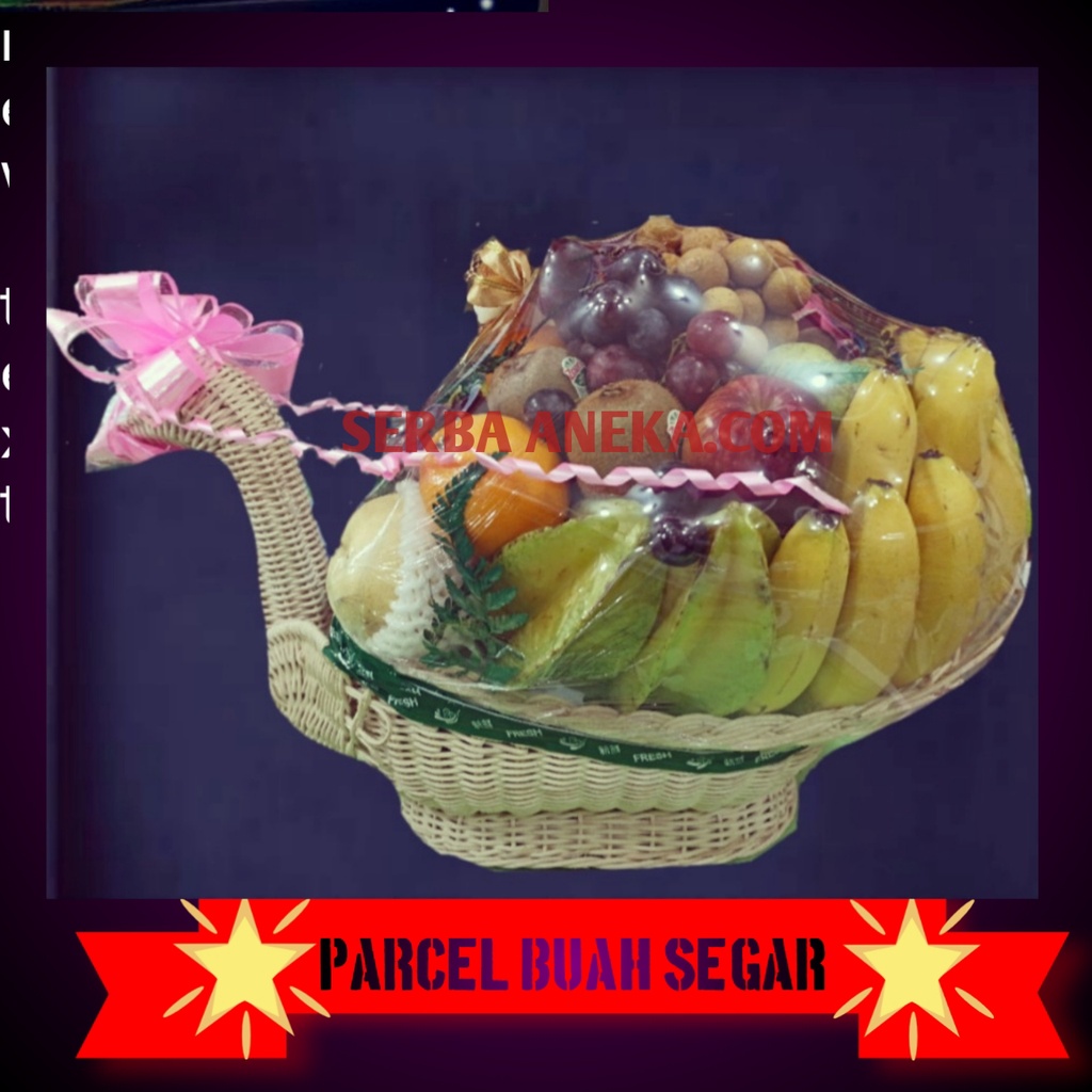 

Parcel Buah Segar Model Angsa hantaran Pernikahan