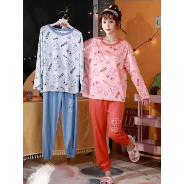 Baju Tidur Wanita Import/Piyama Wanita import Setelan PP