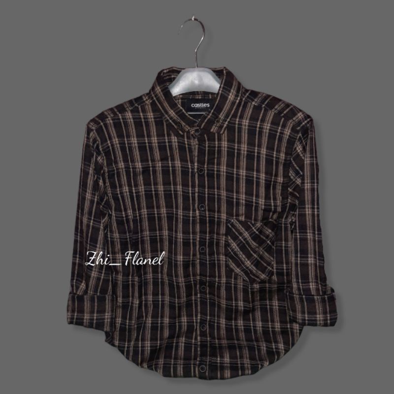 Kemeja Flanel/Kemeja Flanel Premium Castles/Kemeja Pria Wanita/Flanel Shirt