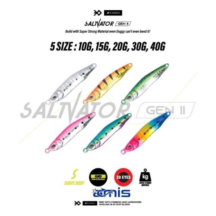 Exodus Salvator Micro Jig Gid Umpan Jigging Casting