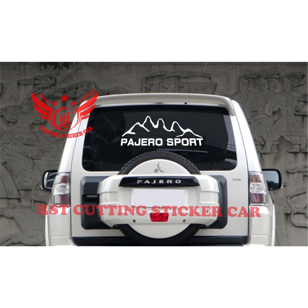 STIKER STICKER MOBIL PAJERO CUTTING STICKER STICKER MOBIL UNTUK KACA BELAKANG MOBIL
