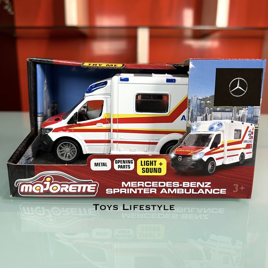 Mobil Majorette Diecast Mercedes Benz Sprinter Ambulance (BUNYI NYALA)