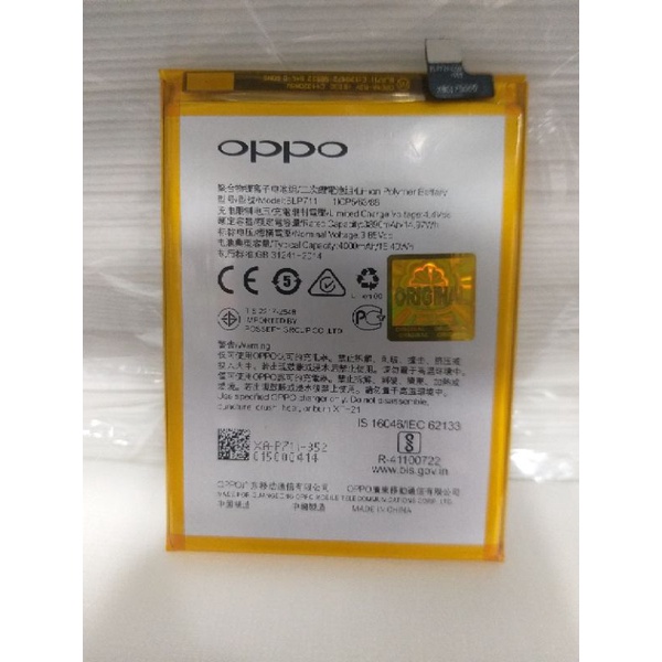 BT BATERAI BT BATTERY BATERAI BT BATERAI ORIGINAL OPPO ALL TIPE BT BATERAI OPPO ORIGINAL BLP711 / OPPO A1K / REALME C2