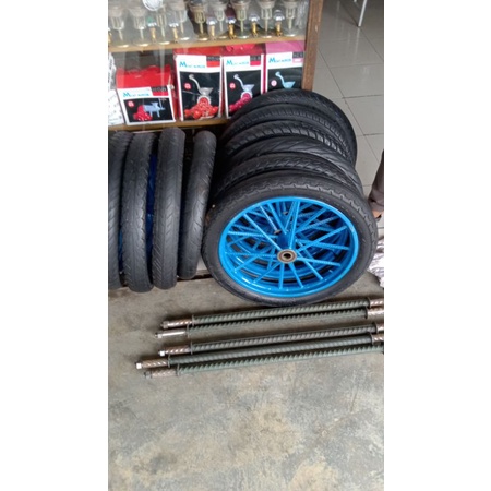 Roda gerobak jari jari beton