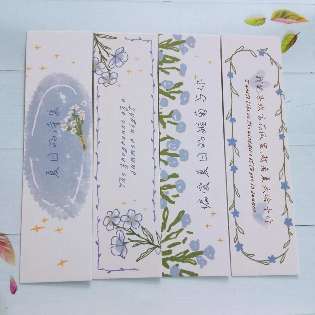

Bookmark/ Pembatas buku edisi summer poetry 5pcs
