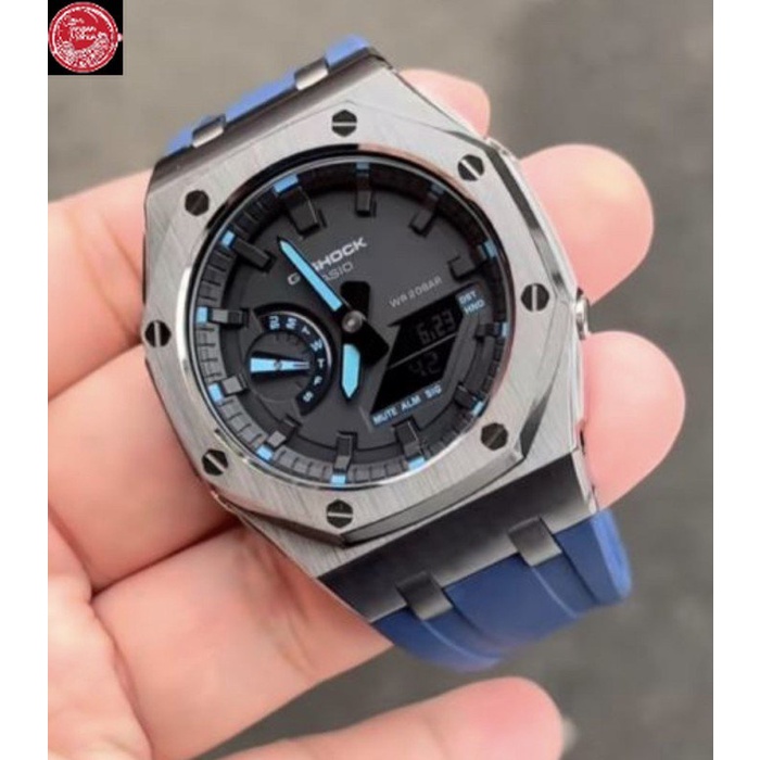 g-shock ga-2100 custom oak rubber original - Gun Navy