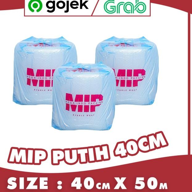 

BUBBLE WRAP ROLL 40 CM X 50 METER HITAM PUTIH MEGA INDO PACKING MIP - Mega 40cm Putih
