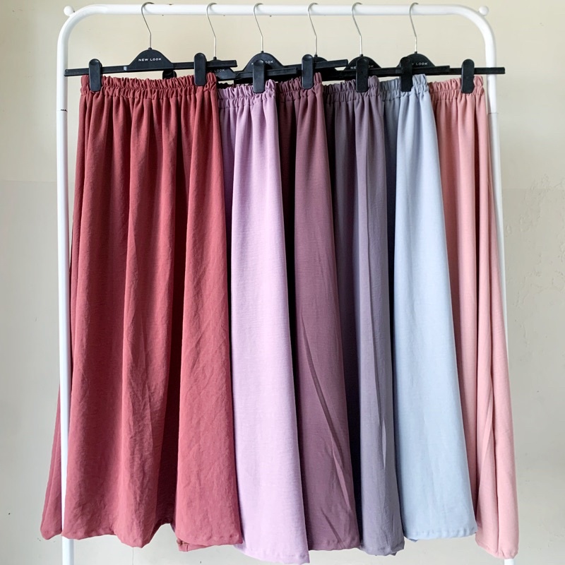 Bisa COD rok panjang fashion muslim skirt panjang rok polos panjang rok skirt panjang salisa