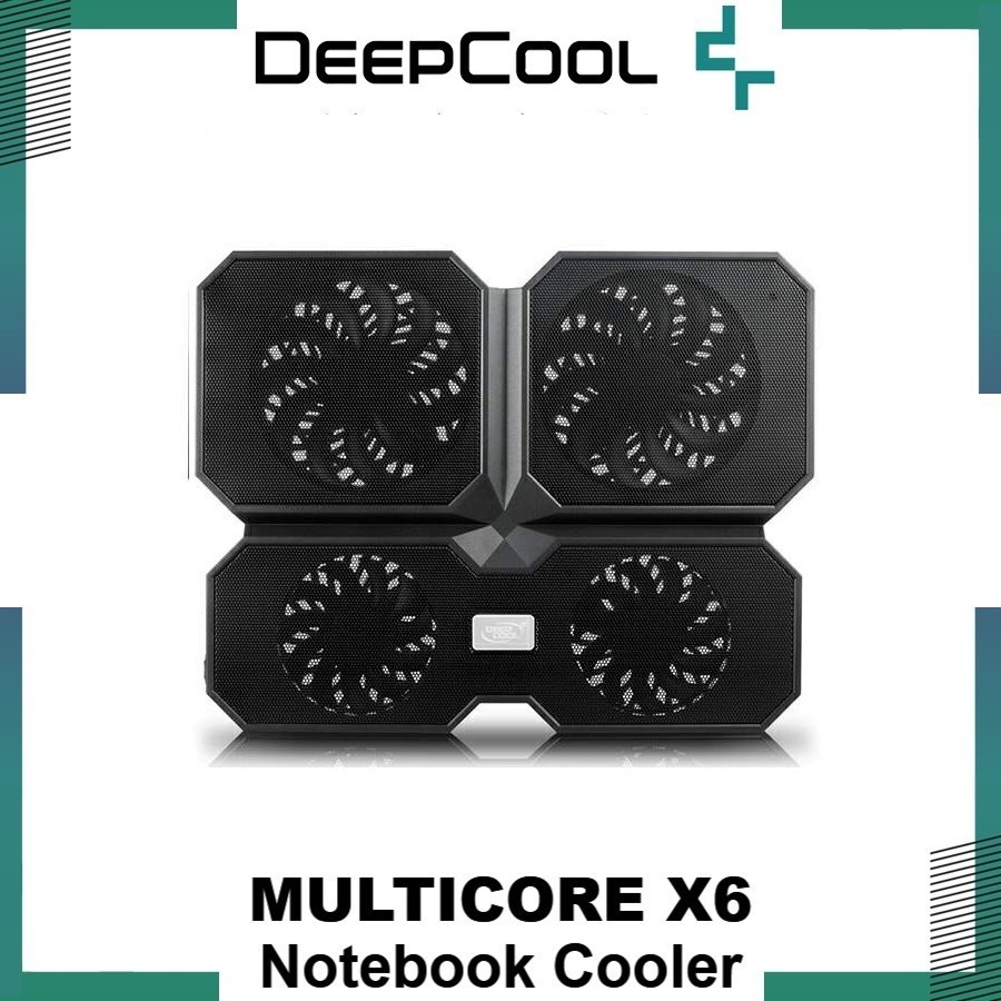 DEEPCOOL MULTI CORE X6 COOLING PAD LAPTOP COOLER DEEP COOL