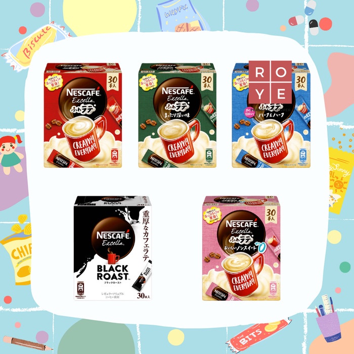NESTLE NESCAFE EXCELLA FLUFFY LATTE 30 PCS JEPANG