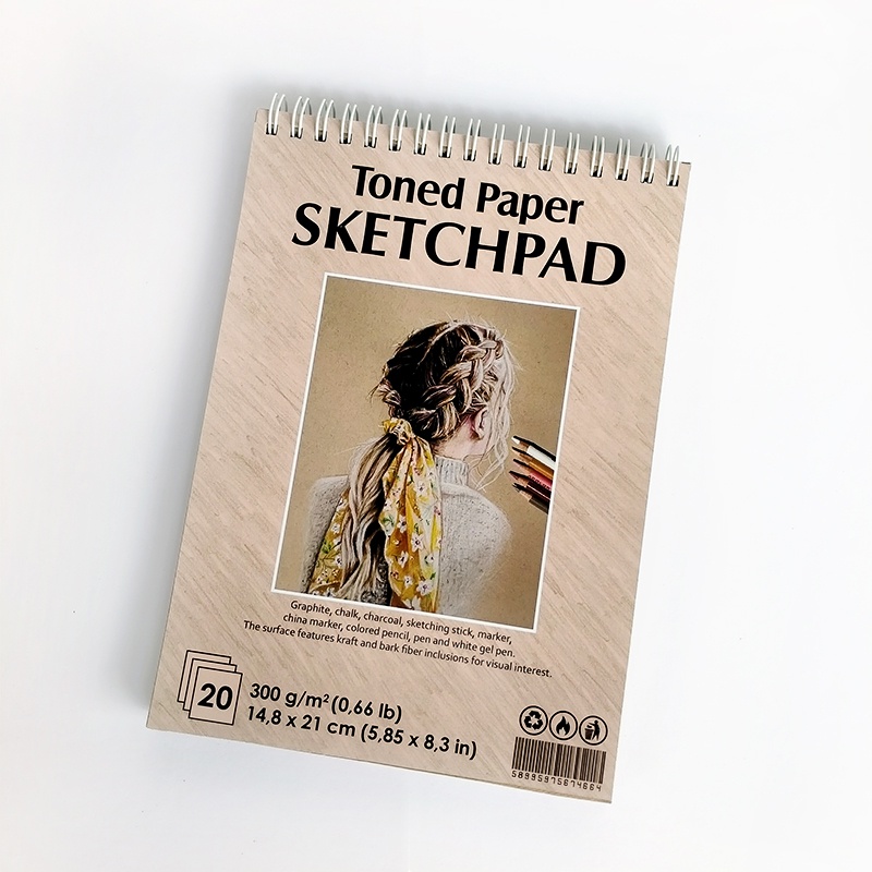 

Toned Paper Sketchpad Spiral A5