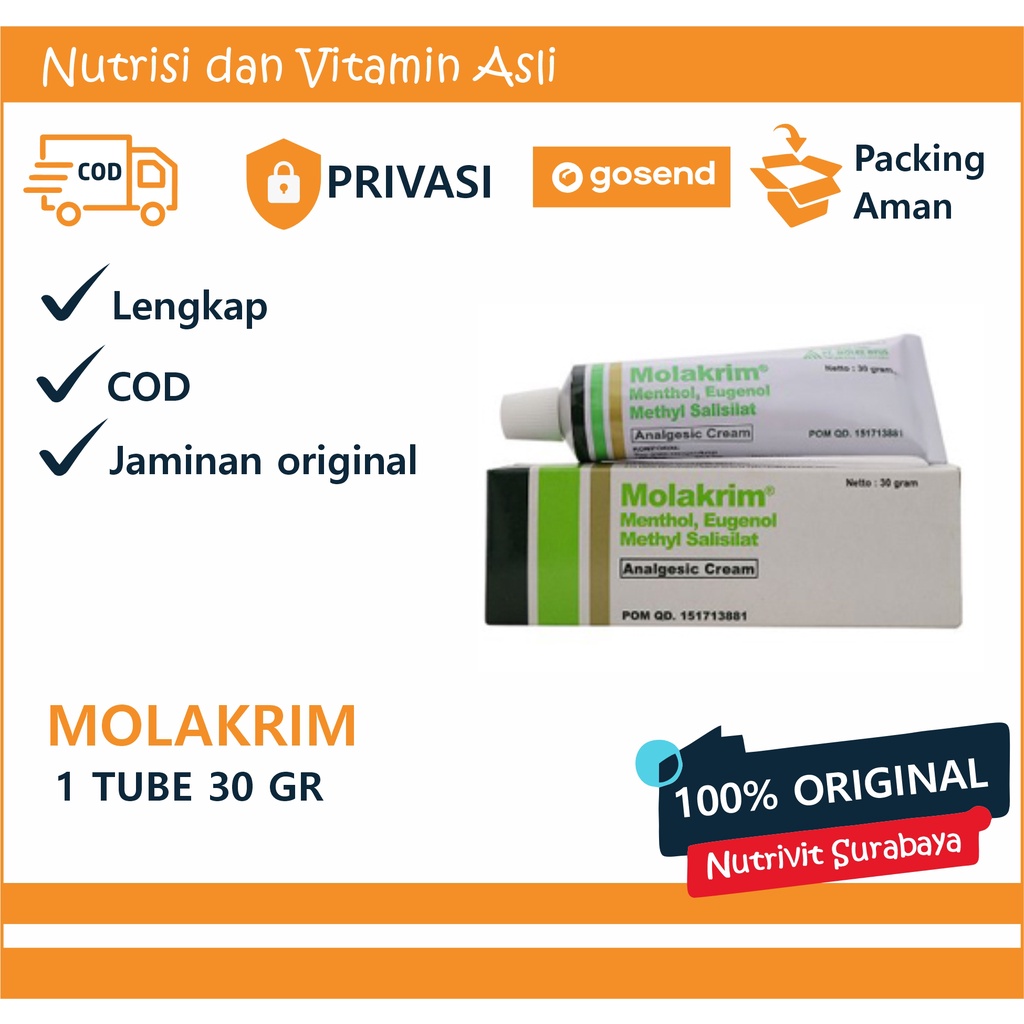 Molakrim 30 gr / salep nyeri otot