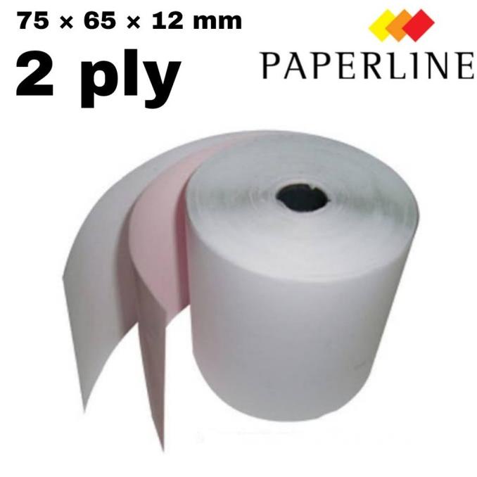 

TERMURAH Kertas Struk Kasir Paperline 75 x 65 2 Ply NCR/10 Roll