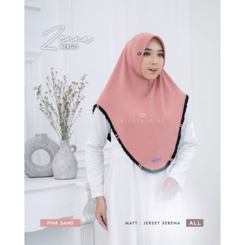 Alfasa Hijab Bergo Zenna Jilbab instan Jersey Serena