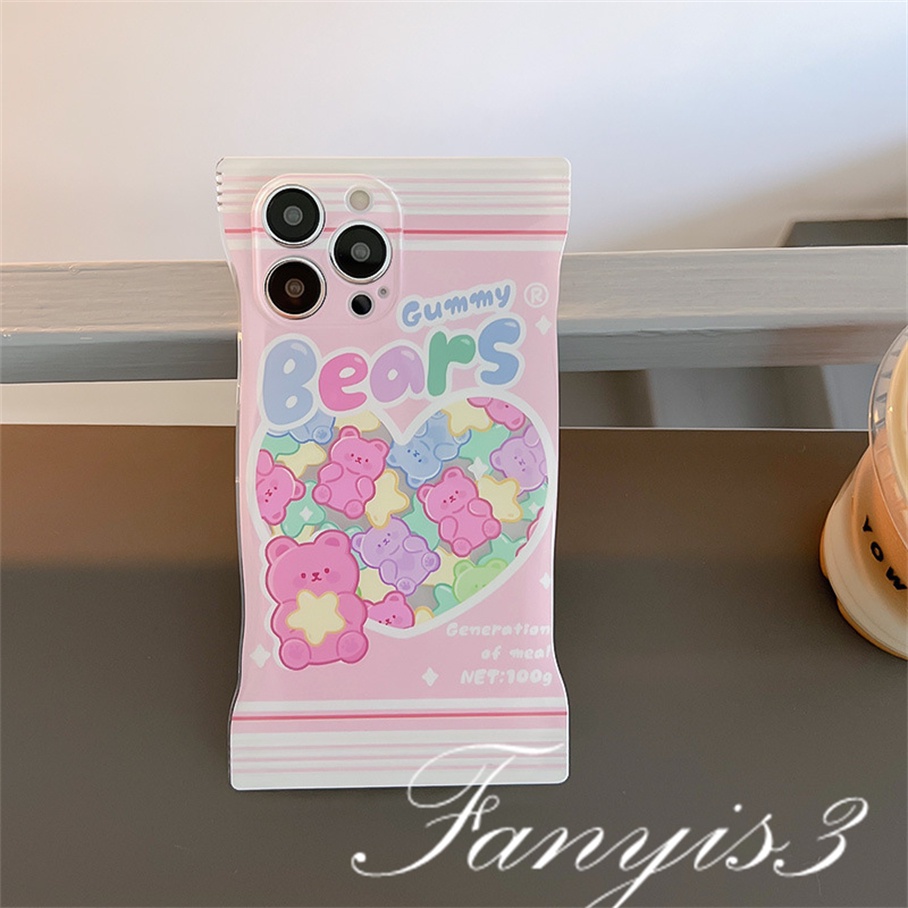 OPPO A77 A77s A57 A76 A96 A16 A16s A16k A15 A15s A54 A74 A55 A95 A94 A93 A53 A33 A32 A5 A9 2020 A5s A3s Reno 7Z 6Pro F11 F9Pro Soft Case Desain Beruang Untuk