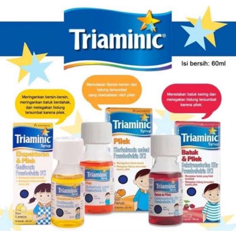 Triaminic Obat Batuk/Pilek @ 60ml/Triaminic Batuk Pilek Anak Sirup 60 ml