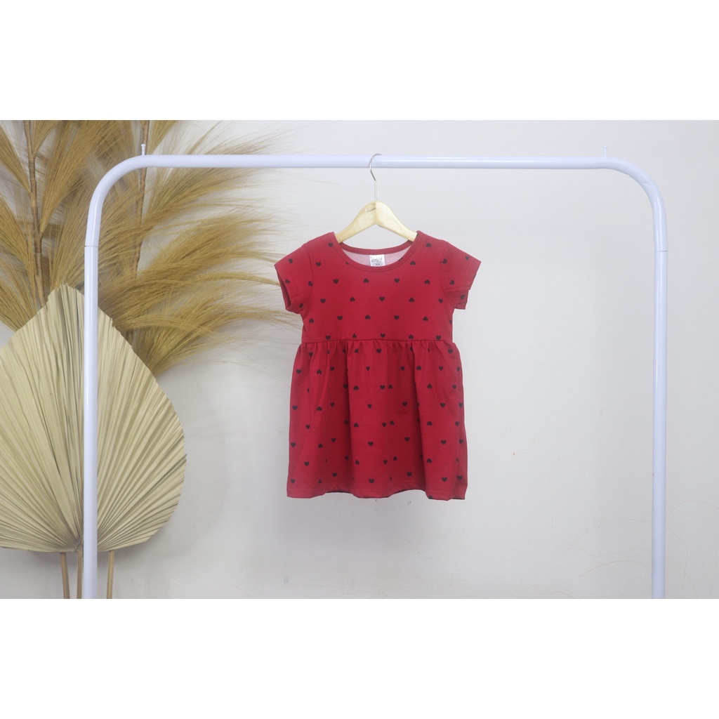 Dress Anak Perempuan usia 6-24 bln Zad Kids Motif Love